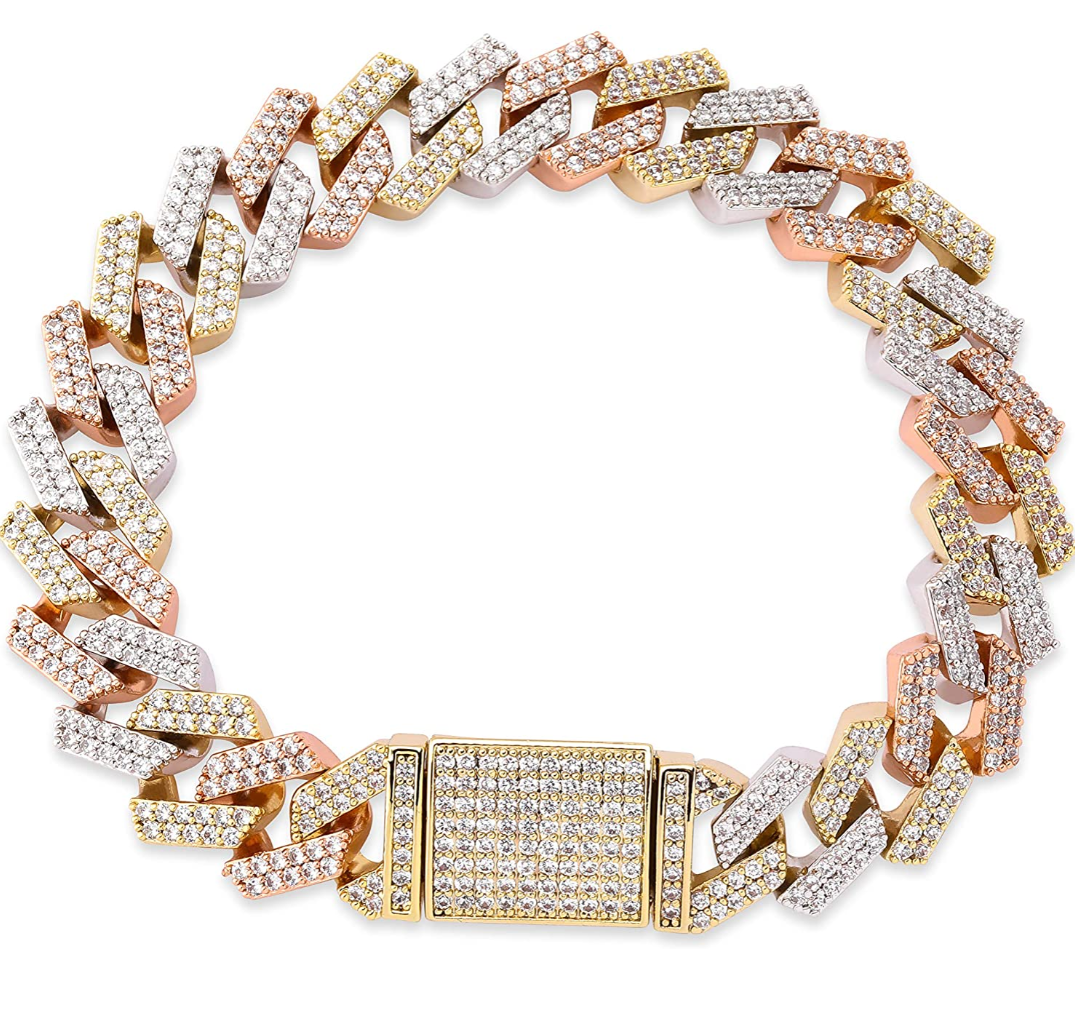 Iced Out 14mm Cuban Link Bracelet