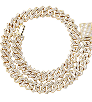 Fully Iced Out 14mm Cuban Link Chain