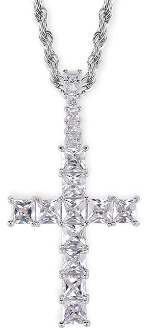 Iced Out Princess Cut Cross!