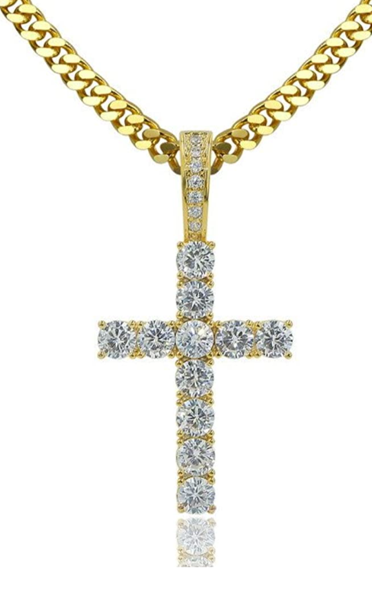 Iced Out Cross Pendant!