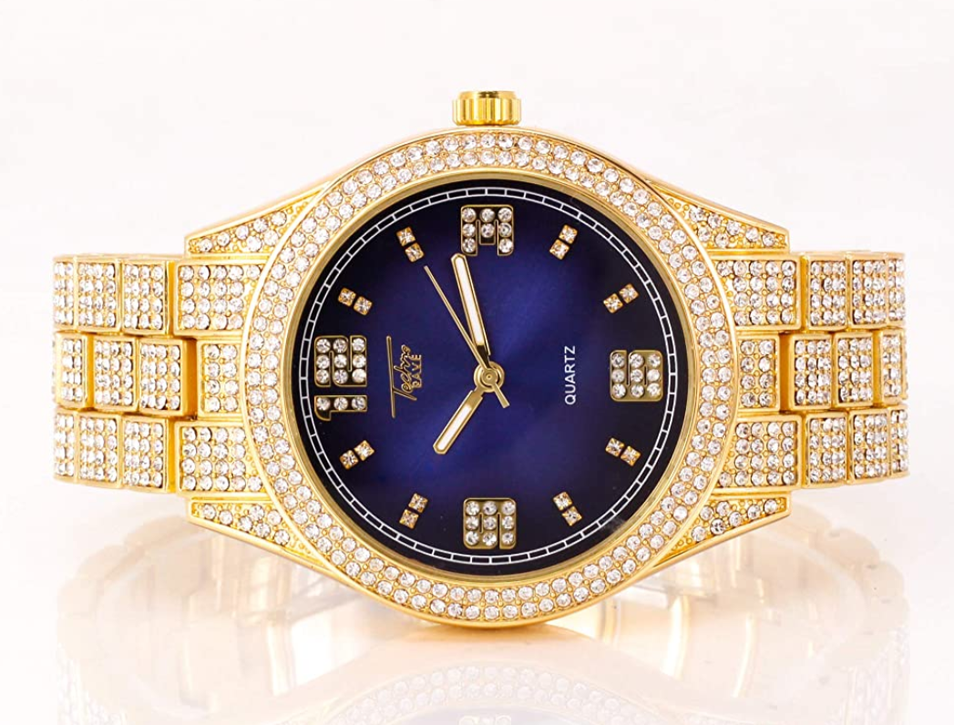 Iced Out Hour Marker Watch V3