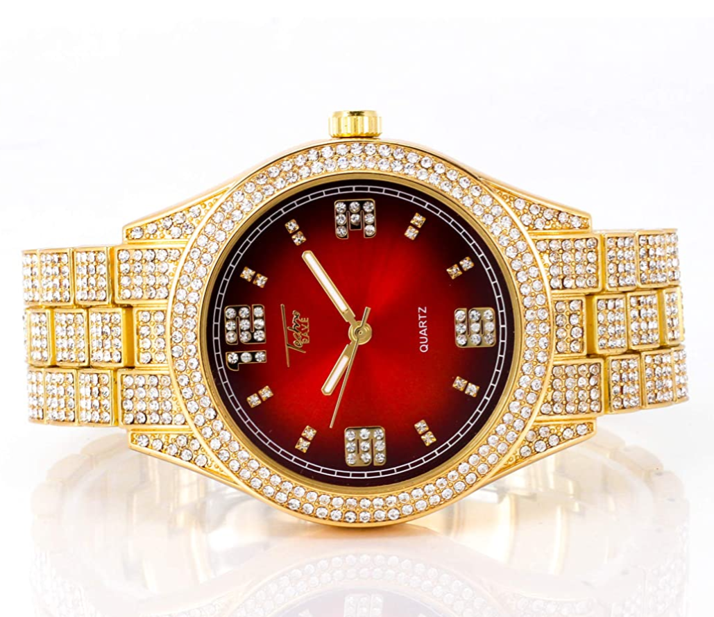 Iced Out Hour Marker Watch V3