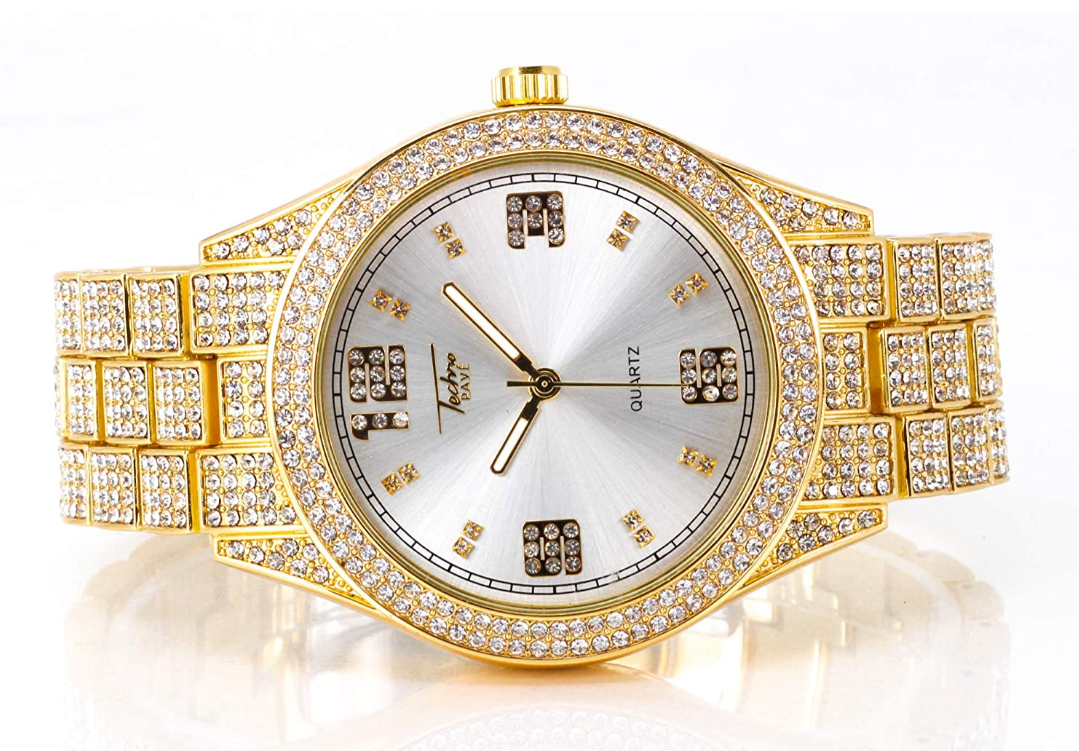 Iced Out Hour Marker Watch V3