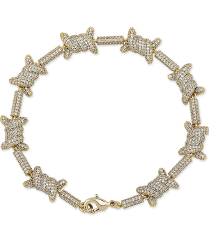 10mm Iced Out Spiked Out Bracelet