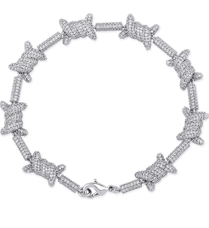 10mm Iced Out Spiked Out Bracelet