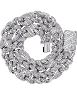 16mm Iced Out Cuban Link Chain