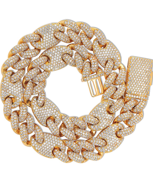 16mm Iced Out Cuban Link Chain
