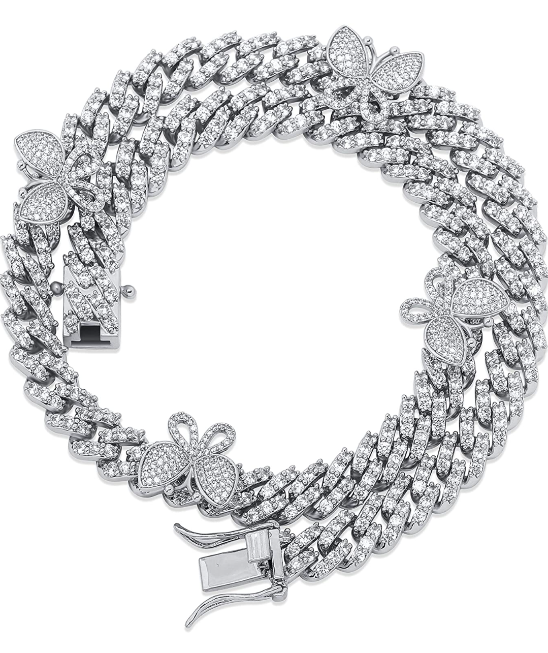 Iced Out Butterfly Chain