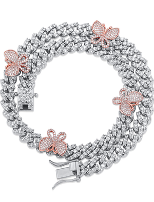 Iced Out Butterfly Chain