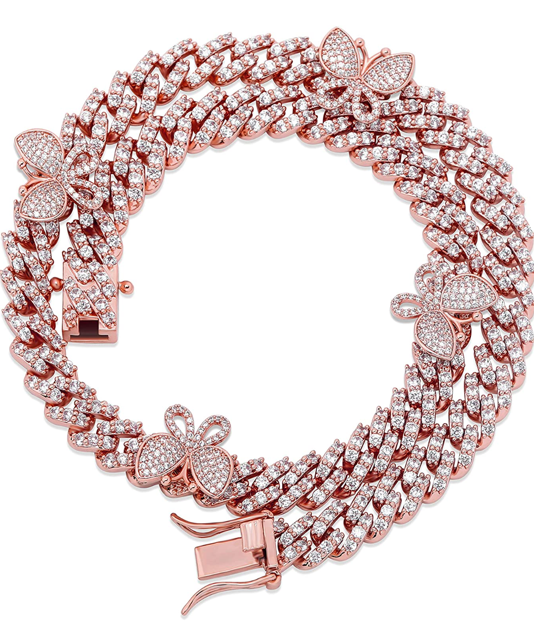 Iced Out Butterfly Chain