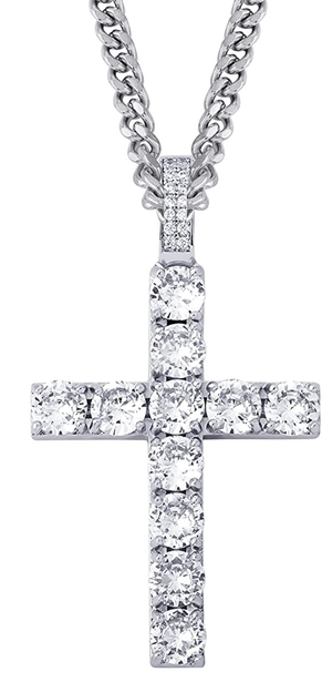 Iced Out Cross Pendant!