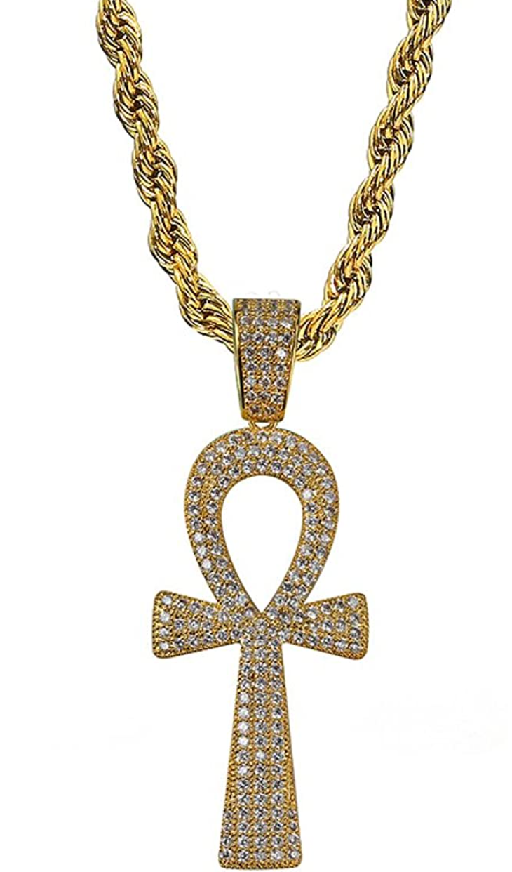 Iced Out Egyptian Cross