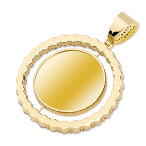 Spinning Iced Out Picture Pendant