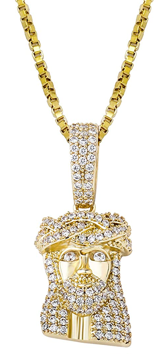 Sterling Silver Small Jesus Pendant