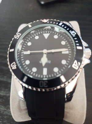 Class Watch with Rubber Strap